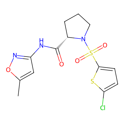 C13H14ClN3O4S2 structure