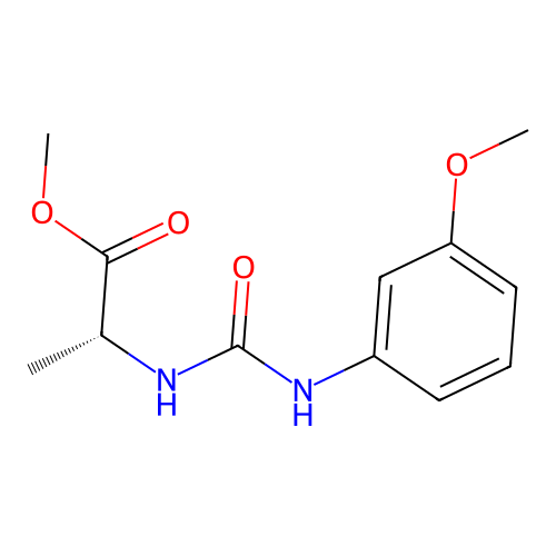 methyl N-[(3-methoxyphenyl)carbamoyl]-D-alaninate structure