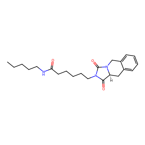 (S)-6-(1,3-dioxo-10,10a-dihydroimidazo[1,5-b]isoquinolin-2(1H,3H,5H)-yl)-N-pentylhexanamide structure