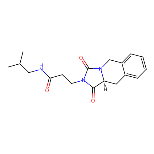 (S)-3-(1,3-dioxo-10,10a-dihydroimidazo[1,5-b]isoquinolin-2(1H,3H,5H)-yl)-N-isobutylpropanamide structure