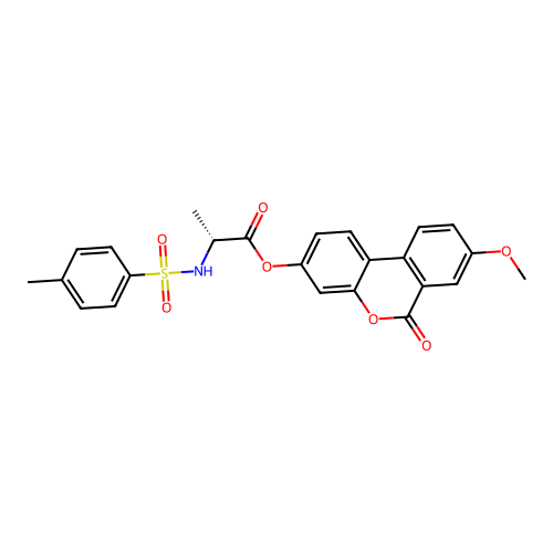 (8-methoxy-6-oxobenzo[c]chromen-3-yl) (2R)-2-[(4-methylphenyl)sulfonylamino]propanoate structure