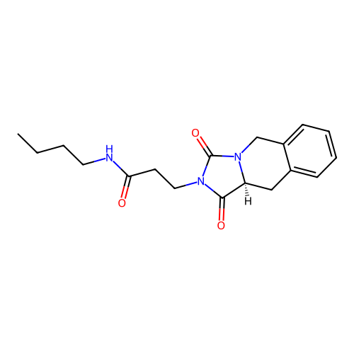 (S)-N-butyl-3-(1,3-dioxo-10,10a-dihydroimidazo[1,5-b]isoquinolin-2(1H,3H,5H)-yl)propanamide structure