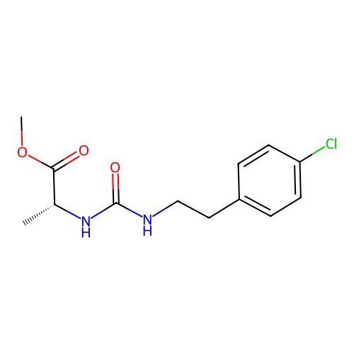 (R)-methyl 2-(3-(4-chlorophenethyl)ureido)propanoate structure