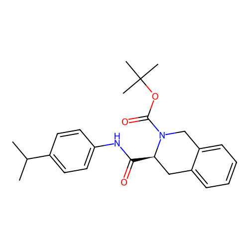 (S)-tert-butyl 3-((4-isopropylphenyl)carbamoyl)-3,4-dihydroisoquinoline-2(1H)-carboxylate structure