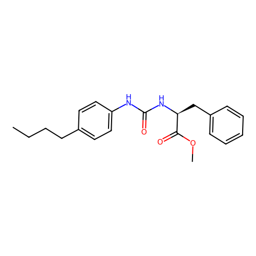 methyl N-[(4-butylphenyl)carbamoyl]-L-phenylalaninate structure