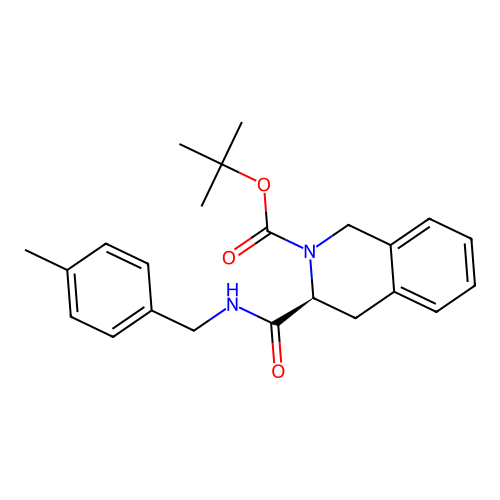 (S)-tert-butyl 3-((4-methylbenzyl)carbamoyl)-3,4-dihydroisoquinoline-2(1H)-carboxylate structure
