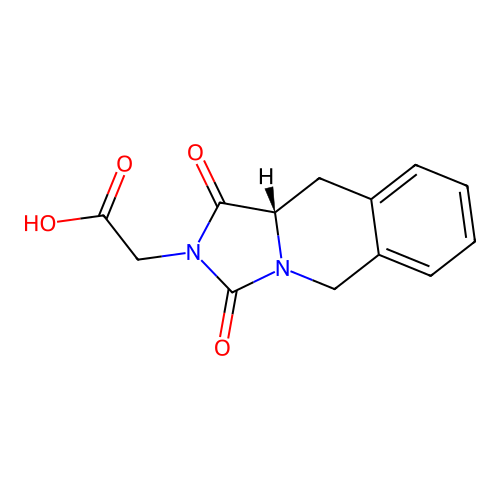 (S)-2-(1,3-dioxo-10,10a-dihydroimidazo[1,5-b]isoquinolin-2(1H,3H,5H)-yl)acetic acid structure