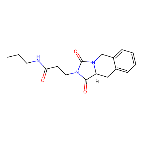 (S)-3-(1,3-dioxo-10,10a-dihydroimidazo[1,5-b]isoquinolin-2(1H,3H,5H)-yl)-N-propylpropanamide structure