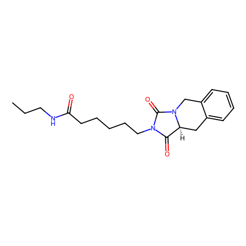 (S)-6-(1,3-dioxo-10,10a-dihydroimidazo[1,5-b]isoquinolin-2(1H,3H,5H)-yl)-N-propylhexanamide structure