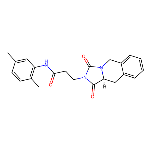 (S)-N-(2,5-dimethylphenyl)-3-(1,3-dioxo-10,10a-dihydroimidazo[1,5-b]isoquinolin-2(1H,3H,5H)-yl)propanamide structure