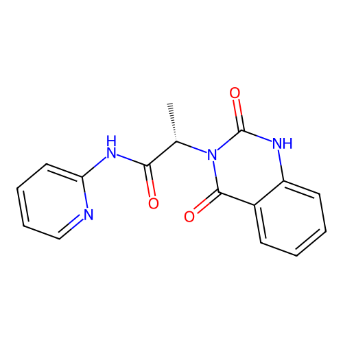 (2S)-2-(2-hydroxy-4-oxoquinazolin-3(4H)-yl)-N-(pyridin-2-yl)propanamide structure