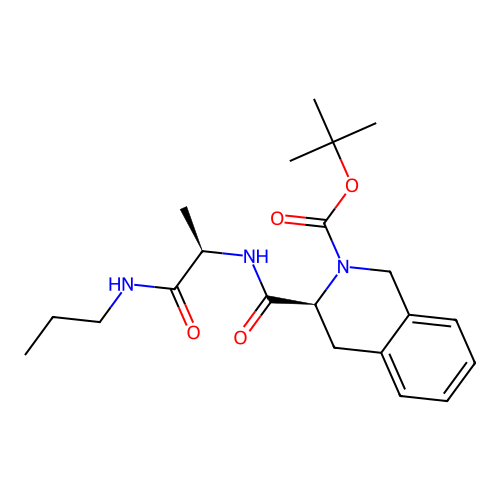 (S)-tert-butyl 3-(((R)-1-oxo-1-(propylamino)propan-2-yl)carbamoyl)-3,4-dihydroisoquinoline-2(1H)-carboxylate structure