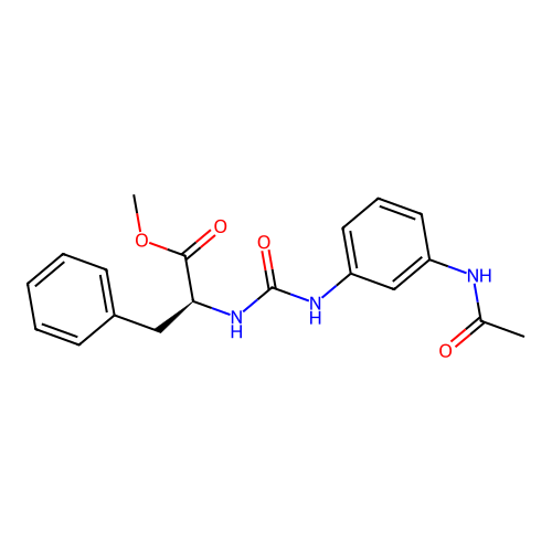 methyl N-{[3-(acetylamino)phenyl]carbamoyl}-L-phenylalaninate structure