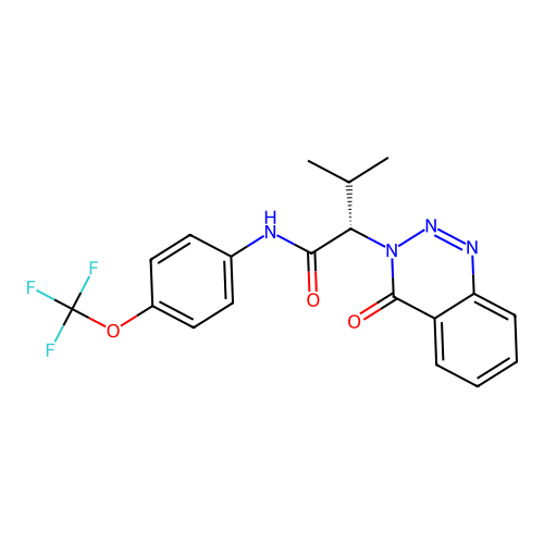 C19H17F3N4O3 structure