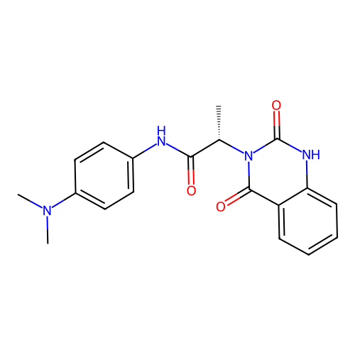 (S)-N-(4-(dimethylamino)phenyl)-2-(2,4-dioxo-1,2-dihydroquinazolin-3(4H)-yl)propanamide structure
