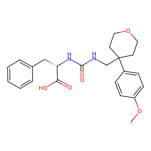 (2S)-2-[({[4-(4-METHOXYPHENYL)OXAN-4-YL]METHYL}CARBAMOYL)AMINO]-3-PHENYLPROPANOIC ACID structure