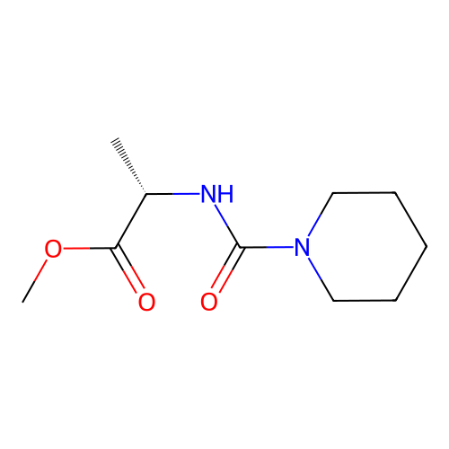 methyl N-(piperidin-1-ylcarbonyl)-L-alaninate structure