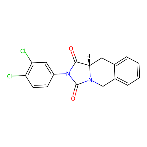 (10aS)-2-(3,4-dichlorophenyl)-10,10a-dihydro-5H-imidazo[1,5-b]isoquinoline-1,3-dione structure