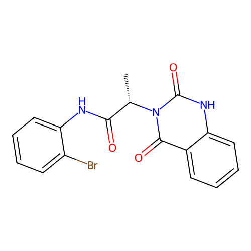 (2S)-N-(2-bromophenyl)-2-(2-hydroxy-4-oxoquinazolin-3(4H)-yl)propanamide structure