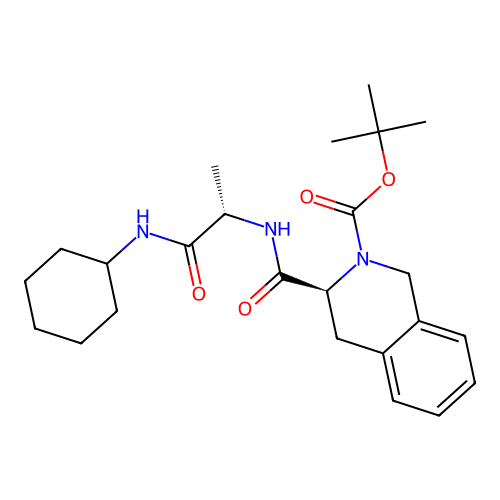 (S)-tert-butyl 3-(((S)-1-(cyclohexylamino)-1-oxopropan-2-yl)carbamoyl)-3,4-dihydroisoquinoline-2(1H)-carboxylate structure