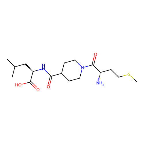N-{[1-(L-methionyl)piperidin-4-yl]carbonyl}-D-leucine structure