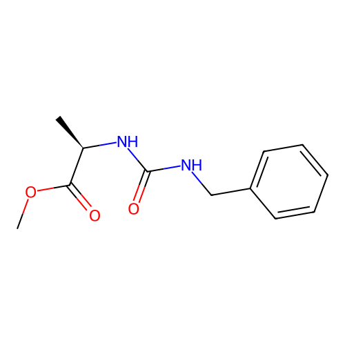 methyl N-(benzylcarbamoyl)-D-alaninate structure