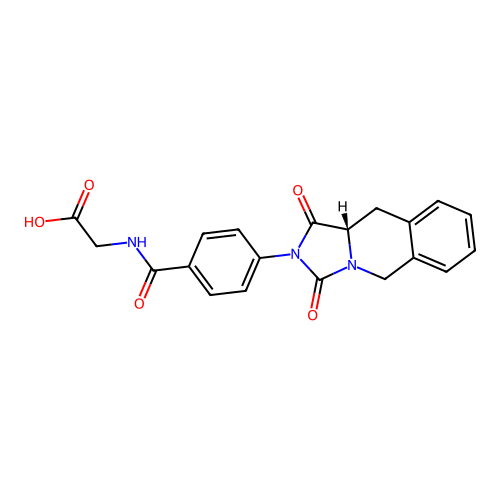 (S)-2-(4-(1,3-dioxo-10,10a-dihydroimidazo[1,5-b]isoquinolin-2(1H,3H,5H)-yl)benzamido)acetic acid structure