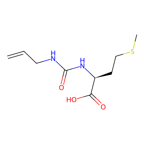 N-(prop-2-en-1-ylcarbamoyl)-L-methionine structure