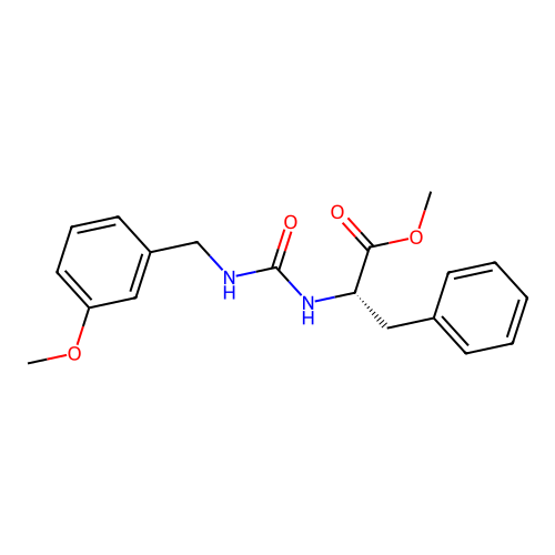 (S)-methyl 2-(3-(3-methoxybenzyl)ureido)-3-phenylpropanoate structure