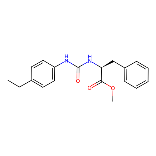 methyl N-[(4-ethylphenyl)carbamoyl]-L-phenylalaninate structure