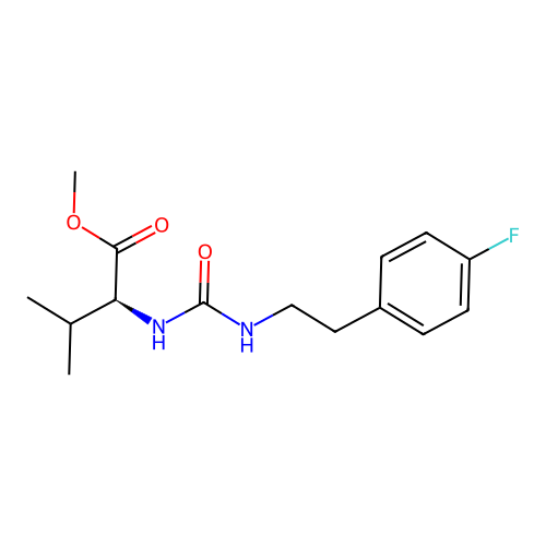 (S)-methyl 2-(3-(4-fluorophenethyl)ureido)-3-methylbutanoate structure