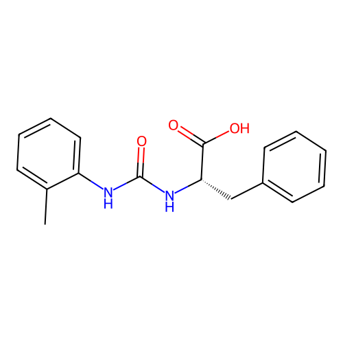 N-[(2-methylphenyl)carbamoyl]-L-phenylalanine structure