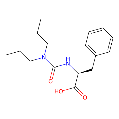 (S)-2-(3,3-dipropylureido)-3-phenylpropanoic acid structure