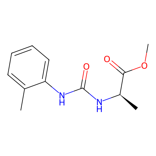 methyl N-[(2-methylphenyl)carbamoyl]-D-alaninate structure