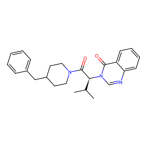 3-[(2S)-1-(4-benzylpiperidin-1-yl)-3-methyl-1-oxobutan-2-yl]quinazolin-4(3H)-one structure