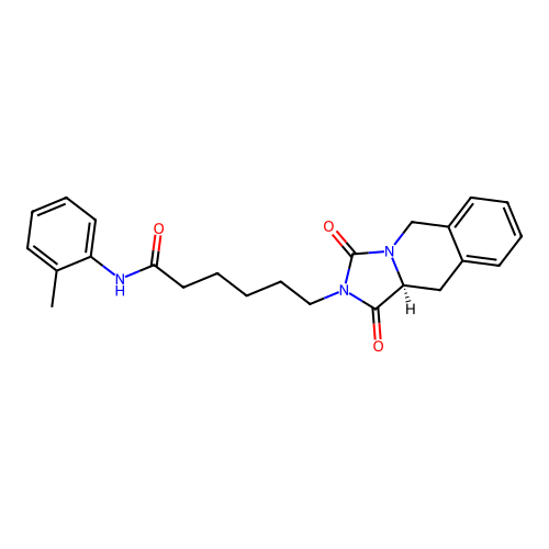 (S)-6-(1,3-dioxo-10,10a-dihydroimidazo[1,5-b]isoquinolin-2(1H,3H,5H)-yl)-N-(o-tolyl)hexanamide structure