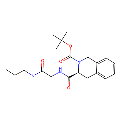 (S)-tert-butyl 3-((2-oxo-2-(propylamino)ethyl)carbamoyl)-3,4-dihydroisoquinoline-2(1H)-carboxylate structure