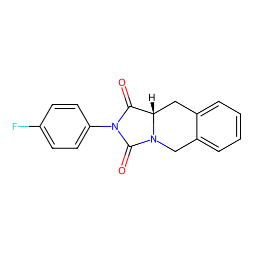 (10aS)-2-(4-fluorophenyl)-10,10a-dihydro-5H-imidazo[1,5-b]isoquinoline-1,3-dione structure