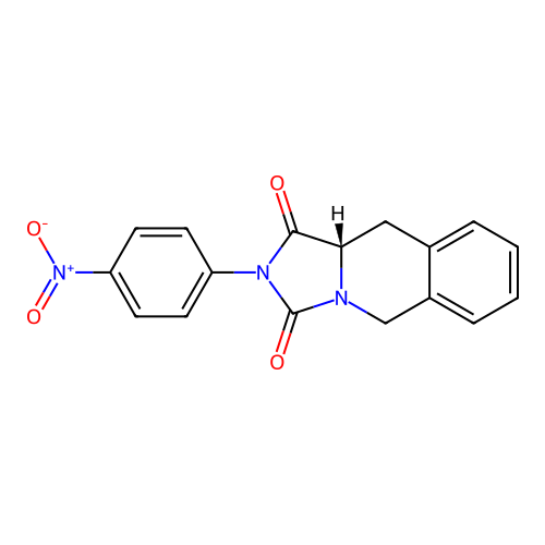 (10aS)-2-(4-nitrophenyl)-10,10a-dihydro-5H-imidazo[1,5-b]isoquinoline-1,3-dione structure