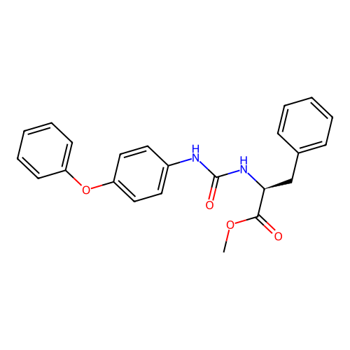(S)-methyl 2-(3-(4-phenoxyphenyl)ureido)-3-phenylpropanoate structure