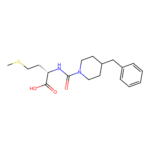 N-[(4-benzylpiperidin-1-yl)carbonyl]-L-methionine structure