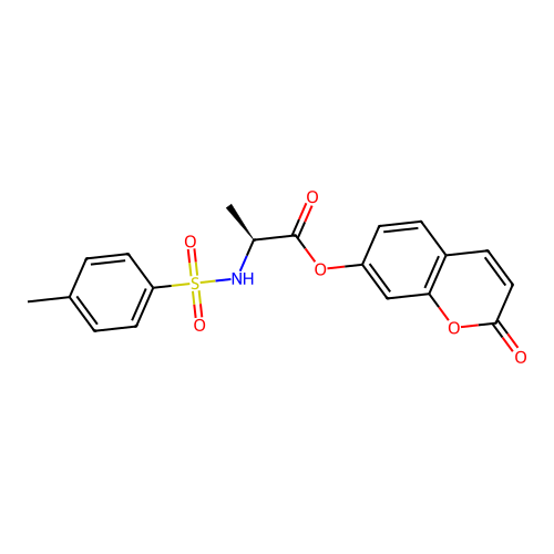 2-Oxo-2H-chromen-7-YL 2-(4-methylbenzenesulfonamido)propanoate structure