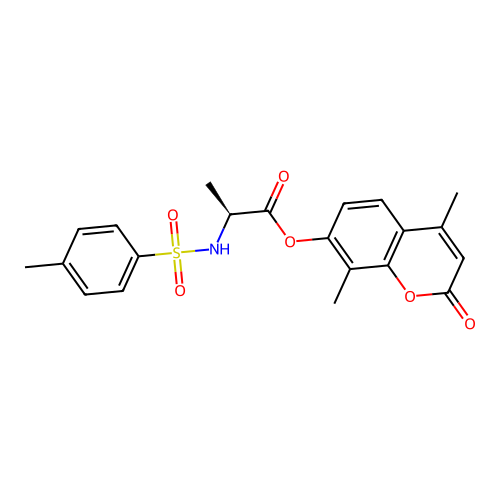 4,8-Dimethyl-2-oxo-2H-chromen-7-YL 2-(4-methylbenzenesulfonamido)propanoate structure