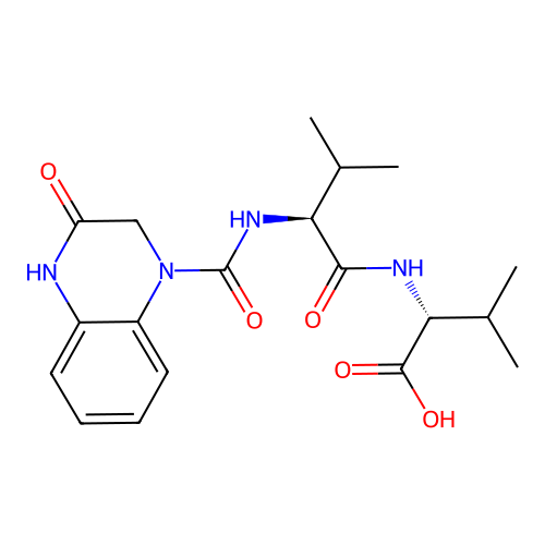 N-[(3-hydroxyquinoxalin-1(2H)-yl)carbonyl]-L-valyl-D-valine structure