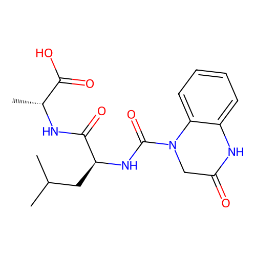 N-[(3-hydroxyquinoxalin-1(2H)-yl)carbonyl]-L-leucyl-D-alanine structure
