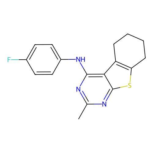 N-(4-fluorophenyl)-2-methyl-5,6,7,8-tetrahydro-[1]benzothiolo[2,3-d]pyrimidin-4-amine structure