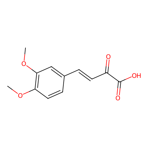 2-(3,4-Dimethoxystyryl)glyoxylic acid structure
