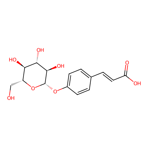 P-Coumaric acid glucoside structure