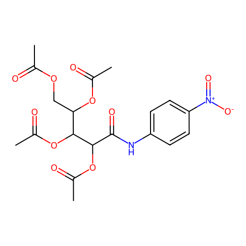 Pentanamide, 2,3,4,5-tetraacetoxy-N-(4-nitrophenyl)- structure