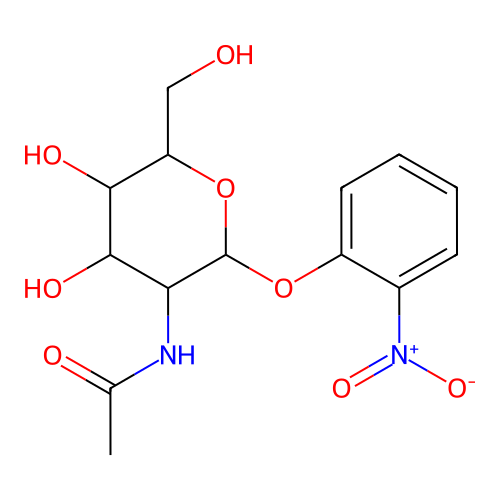 2-Nitrophenyl N-acetyl-alpha-D-galactosaminide structure